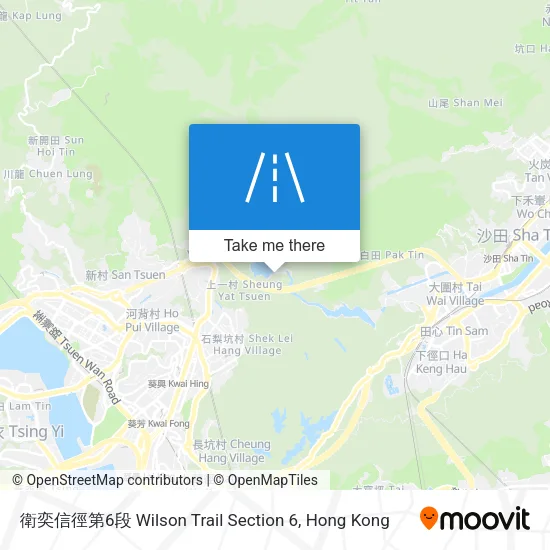 衛奕信徑第6段 Wilson Trail Section 6 map
