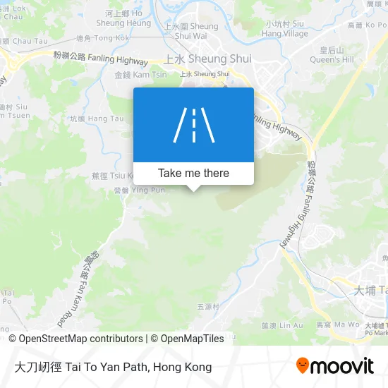 大刀屻徑 Tai To Yan Path map