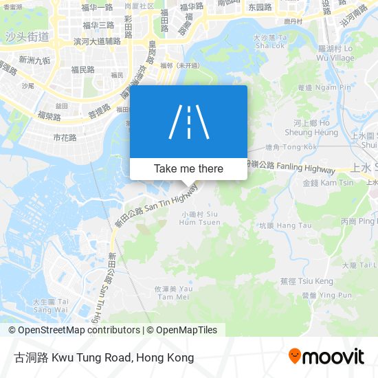 古洞路 Kwu Tung Road map