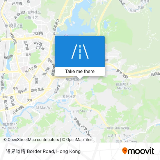邊界道路 Border Road map