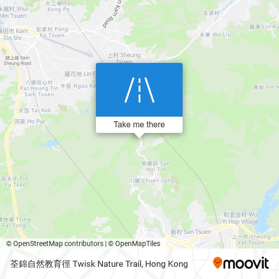 荃錦自然教育徑 Twisk Nature Trail map