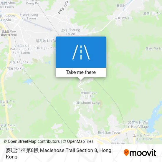 麥理浩徑第8段 Maclehose Trail Section 8 map