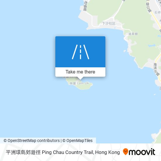 平洲環島郊遊徑 Ping Chau Country Trail map