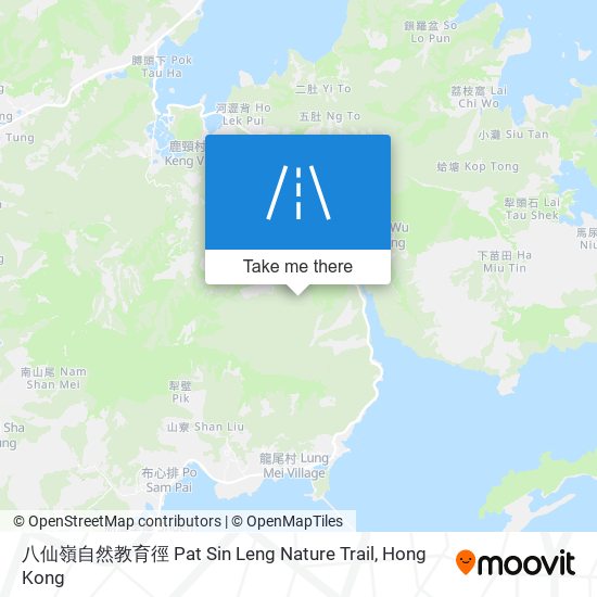 八仙嶺自然教育徑 Pat Sin Leng Nature Trail map
