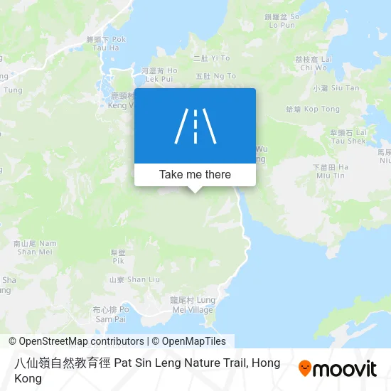 八仙嶺自然教育徑 Pat Sin Leng Nature Trail地圖