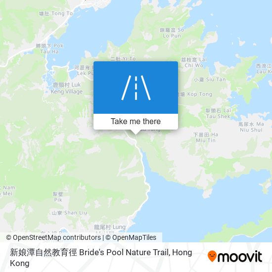 新娘潭自然教育徑 Bride's Pool Nature Trail map