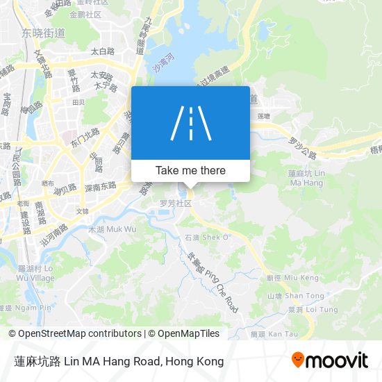 蓮麻坑路 Lin MA Hang Road map