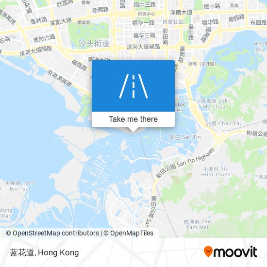 蓝花道 map