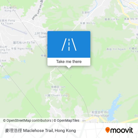 麥理浩徑 Maclehose Trail地圖