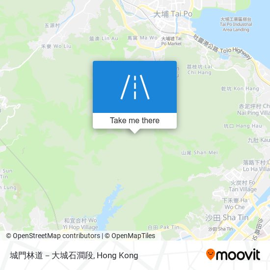 城門林道－大城石澗段 map