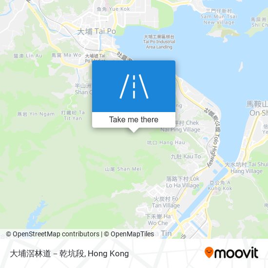 大埔滘林道－乾坑段 map