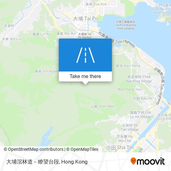 大埔滘林道－瞭望台段 map