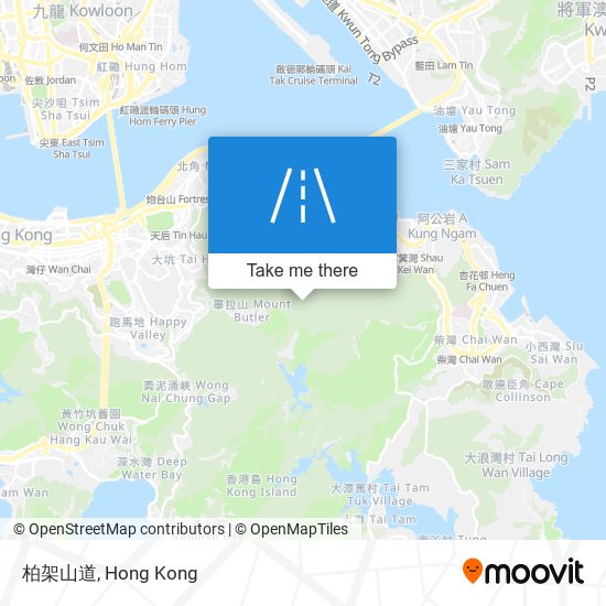 柏架山道 map