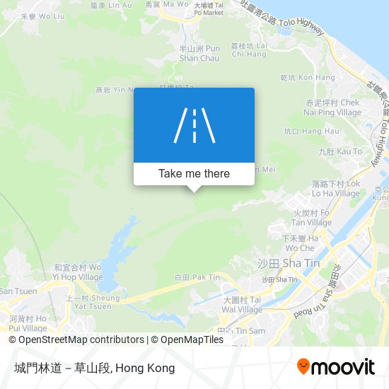城門林道－草山段 map