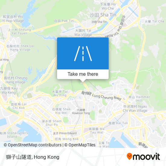 獅子山隧道地圖