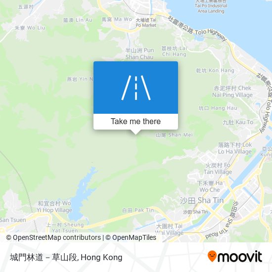 城門林道－草山段地圖