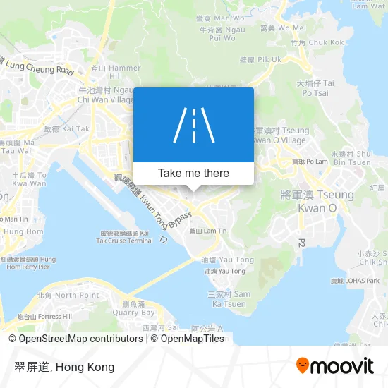 翠屏道地圖