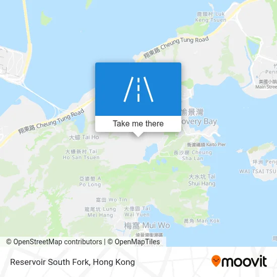 Reservoir South Fork map