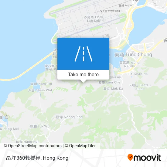 昂坪360救援徑 map