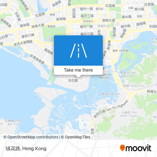 绒花路 map