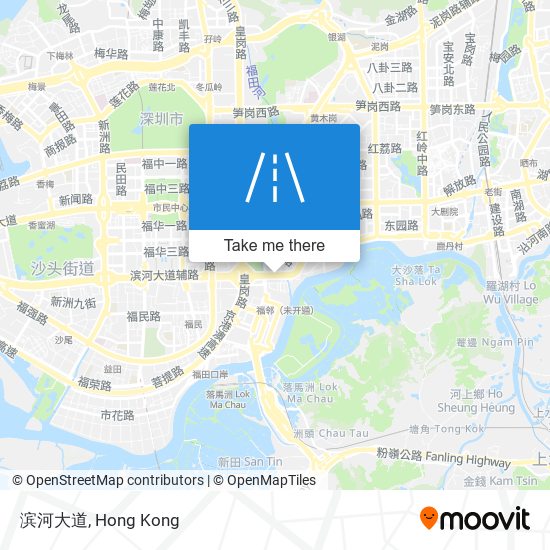 滨河大道地圖