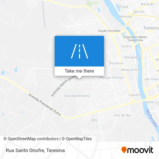 Rua Santo Onofre map