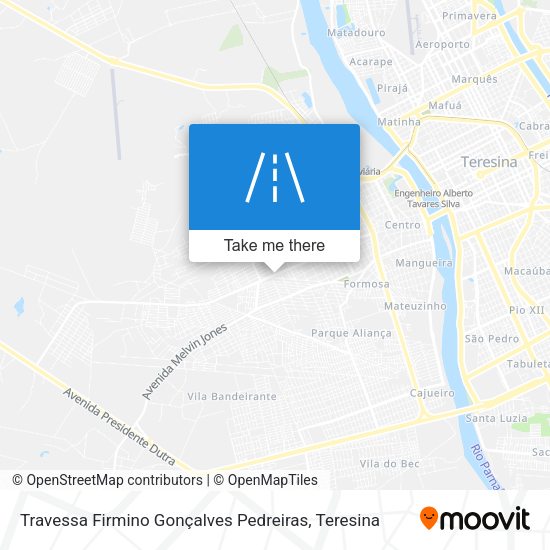 Travessa Firmino Gonçalves Pedreiras map