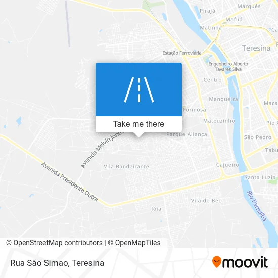 Rua São Simao map
