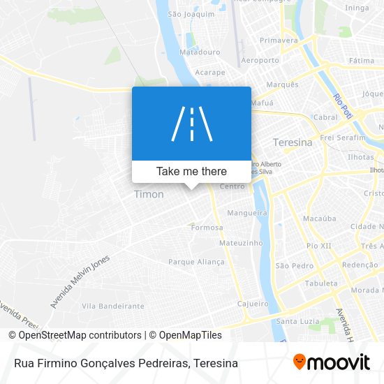 Rua Firmino Gonçalves Pedreiras map