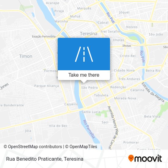 Rua Benedito Praticante map