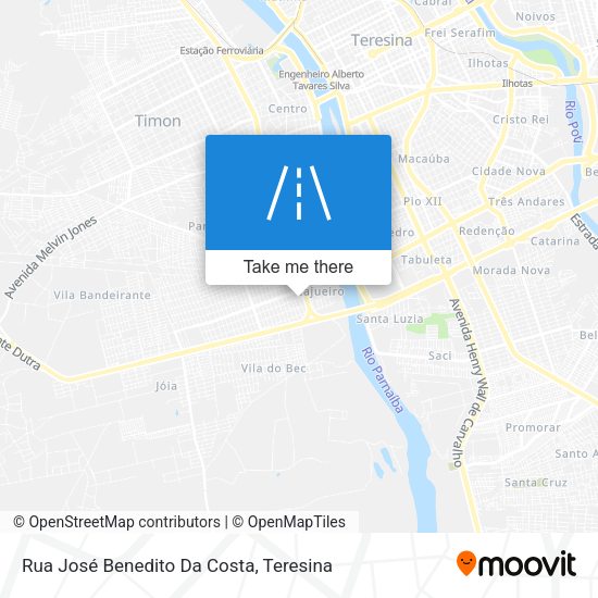 Rua José Benedito Da Costa map