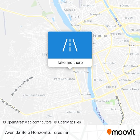 Avenida Belo Horizonte map