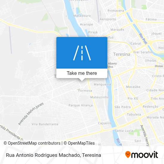 Rua Antonio Rodrigues Machado map