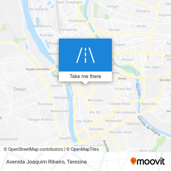 Avenida Joaquim Ribeiro map