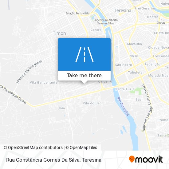 Mapa Rua Constância Gomes Da Silva