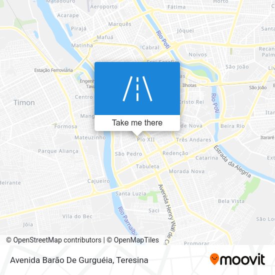 Avenida Barão De Gurguéia map