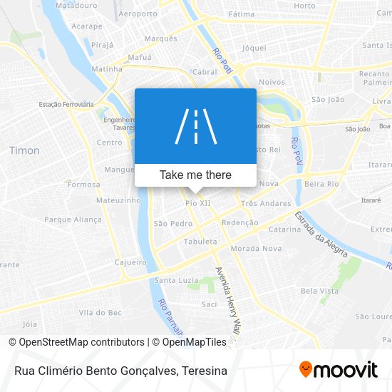Rua Climério Bento Gonçalves map