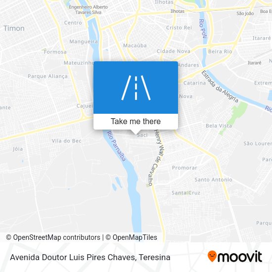 Avenida Doutor Luis Pires Chaves map