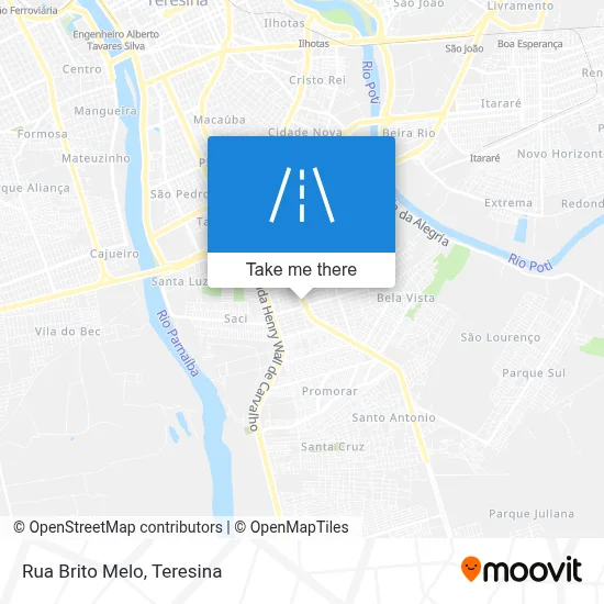 Rua Brito Melo map
