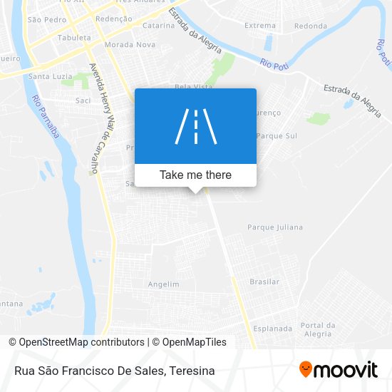 Rua São Francisco De Sales map