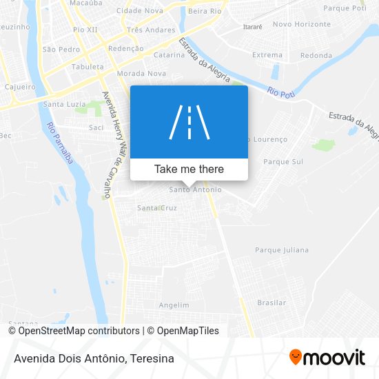 Avenida Dois Antônio map