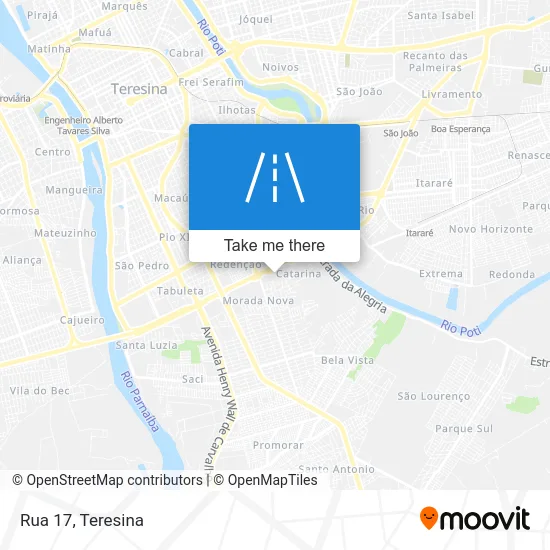 Rua 17 map