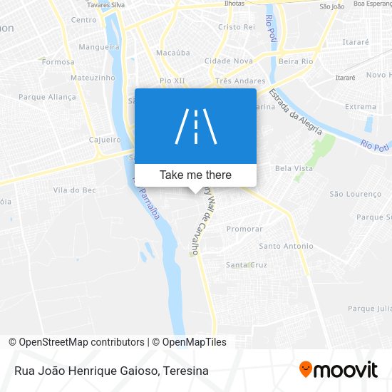 Rua João Henrique Gaioso map