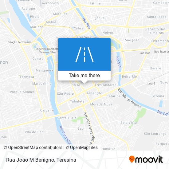 Rua João M Benigno map