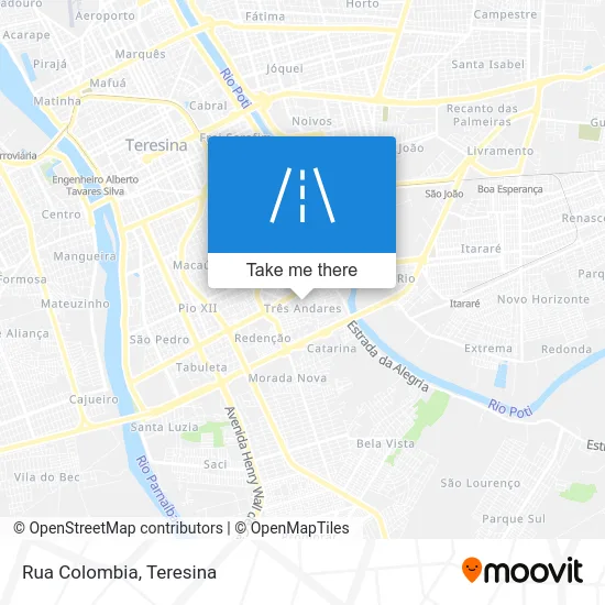 Rua Colombia map