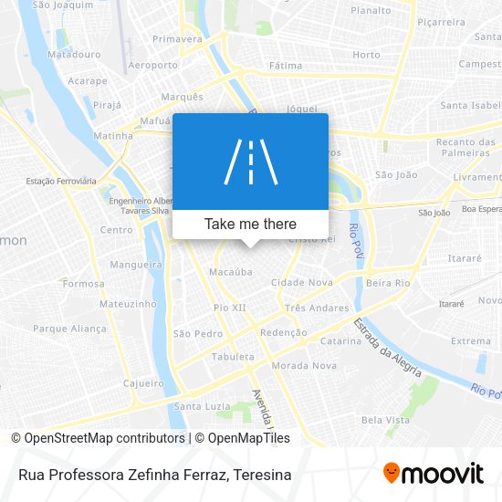 Rua Professora Zefinha Ferraz map