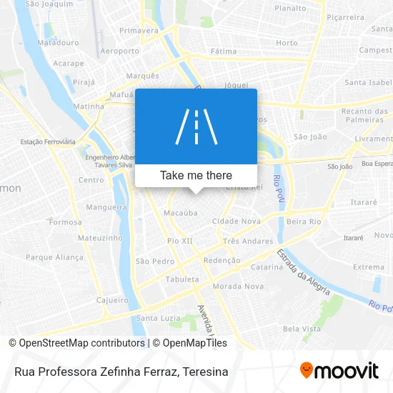 Rua Professora Zefinha Ferraz map