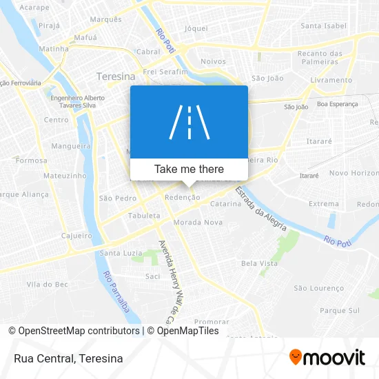 Rua Central map
