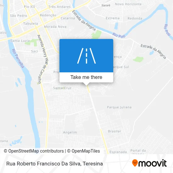 Rua Roberto Francisco Da Silva map