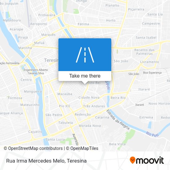 Rua Irma Mercedes Melo map